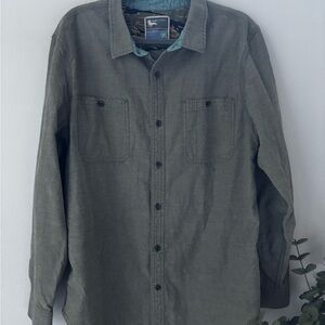 Modern Amusement Olive Casual Button Down Shirt